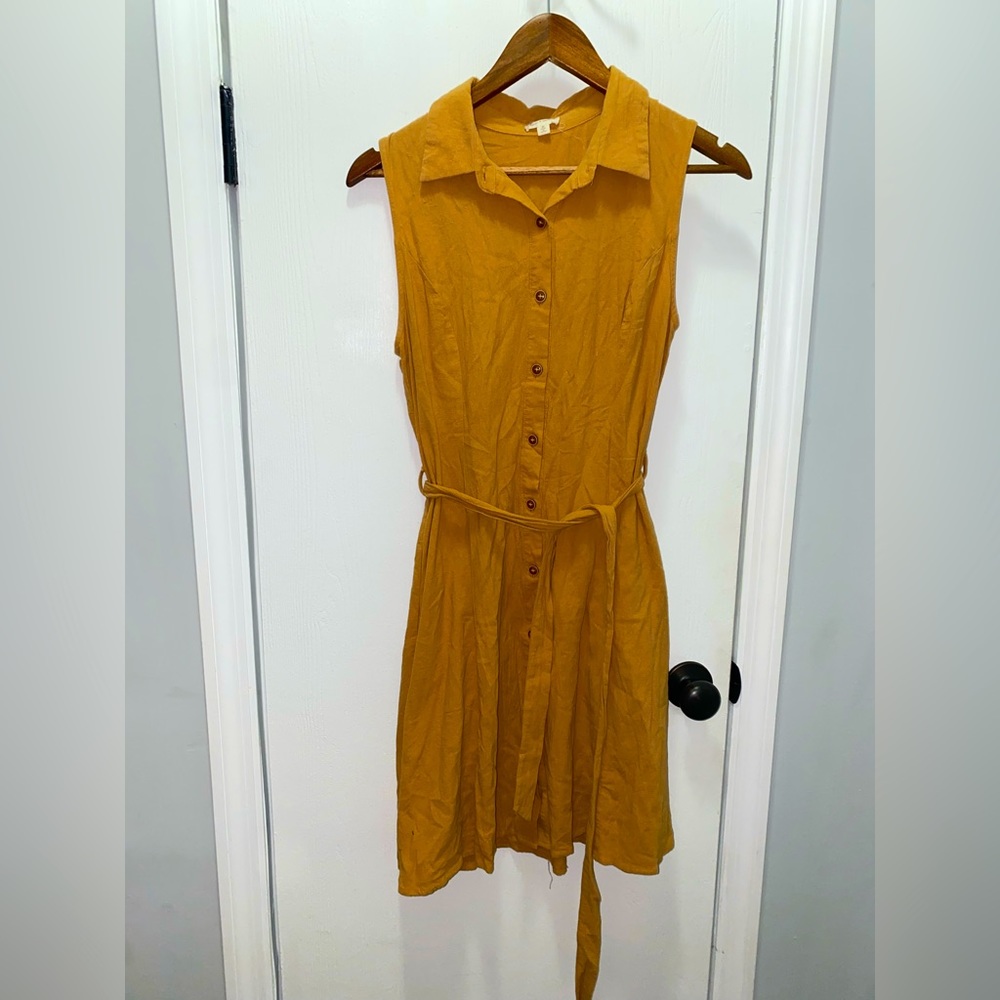Hem and Thread Hem & Thread belted tie waist mini dress Size Medium